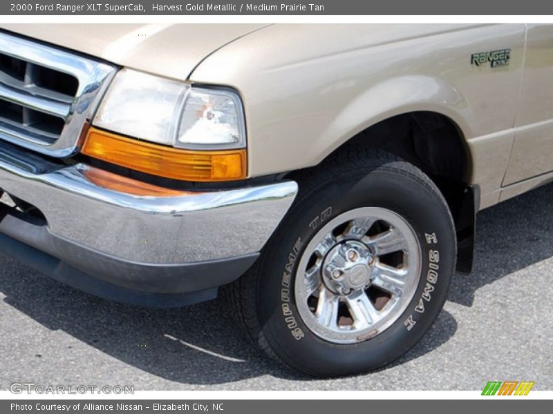 Harvest Gold Metallic / Medium Prairie Tan 2000 Ford Ranger XLT SuperCab