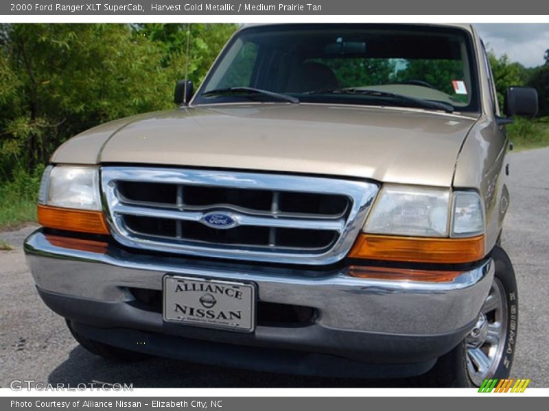 Harvest Gold Metallic / Medium Prairie Tan 2000 Ford Ranger XLT SuperCab