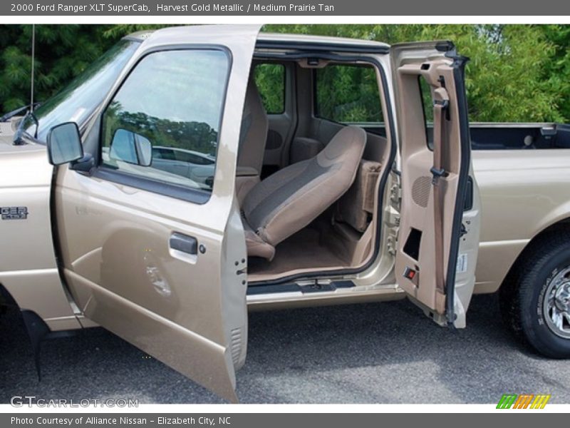 Harvest Gold Metallic / Medium Prairie Tan 2000 Ford Ranger XLT SuperCab