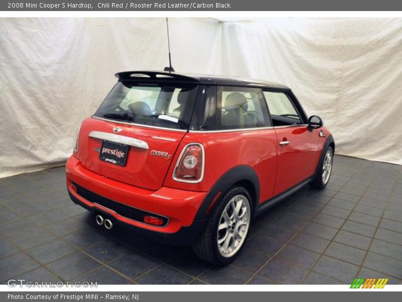 Chili Red / Rooster Red Leather/Carbon Black 2008 Mini Cooper S Hardtop
