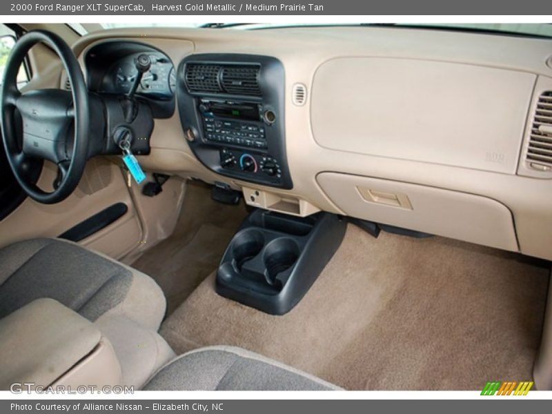 Harvest Gold Metallic / Medium Prairie Tan 2000 Ford Ranger XLT SuperCab