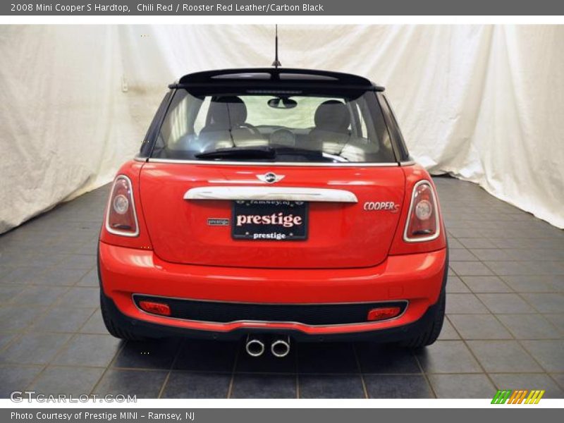 Chili Red / Rooster Red Leather/Carbon Black 2008 Mini Cooper S Hardtop