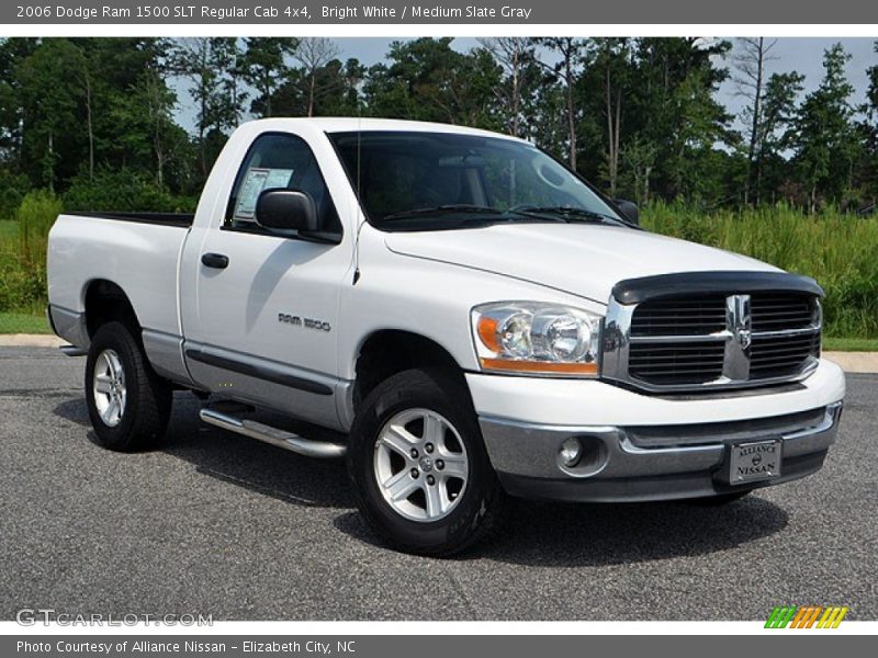 Bright White / Medium Slate Gray 2006 Dodge Ram 1500 SLT Regular Cab 4x4