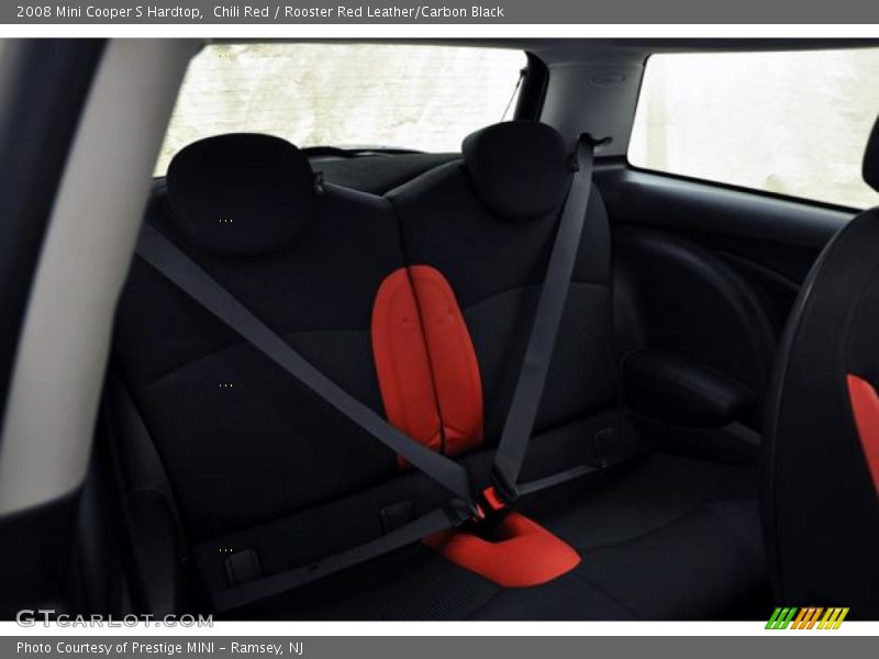  2008 Cooper S Hardtop Rooster Red Leather/Carbon Black Interior