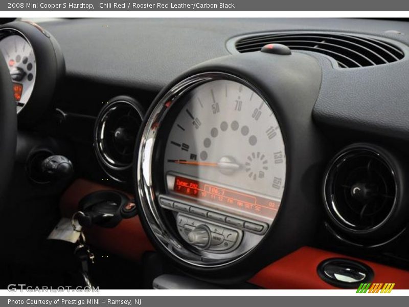 Chili Red / Rooster Red Leather/Carbon Black 2008 Mini Cooper S Hardtop