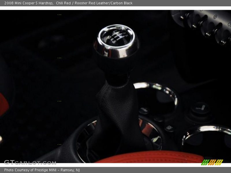 Chili Red / Rooster Red Leather/Carbon Black 2008 Mini Cooper S Hardtop