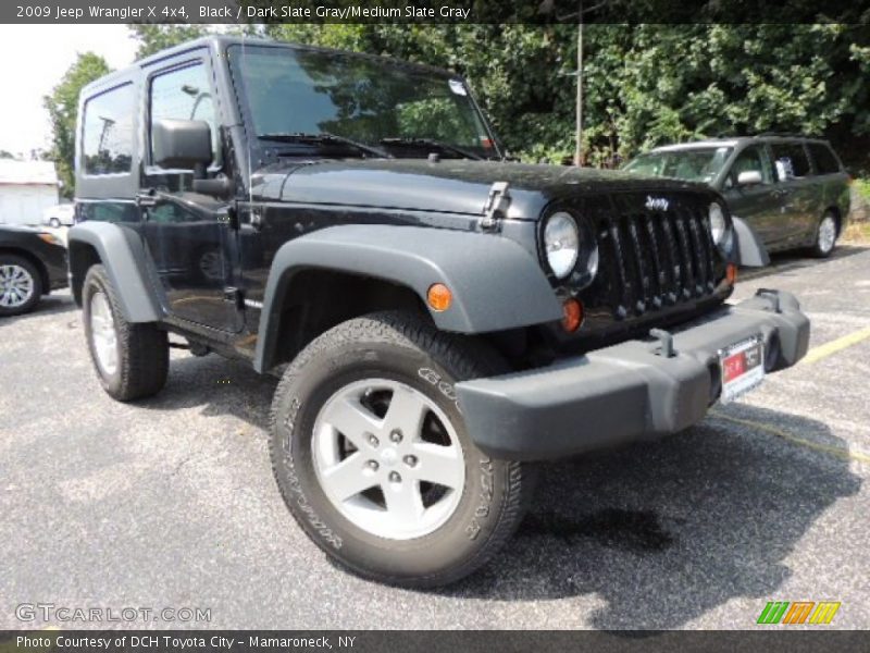 Black / Dark Slate Gray/Medium Slate Gray 2009 Jeep Wrangler X 4x4