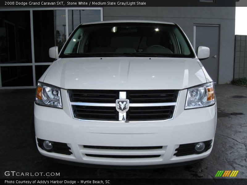 Stone White / Medium Slate Gray/Light Shale 2008 Dodge Grand Caravan SXT
