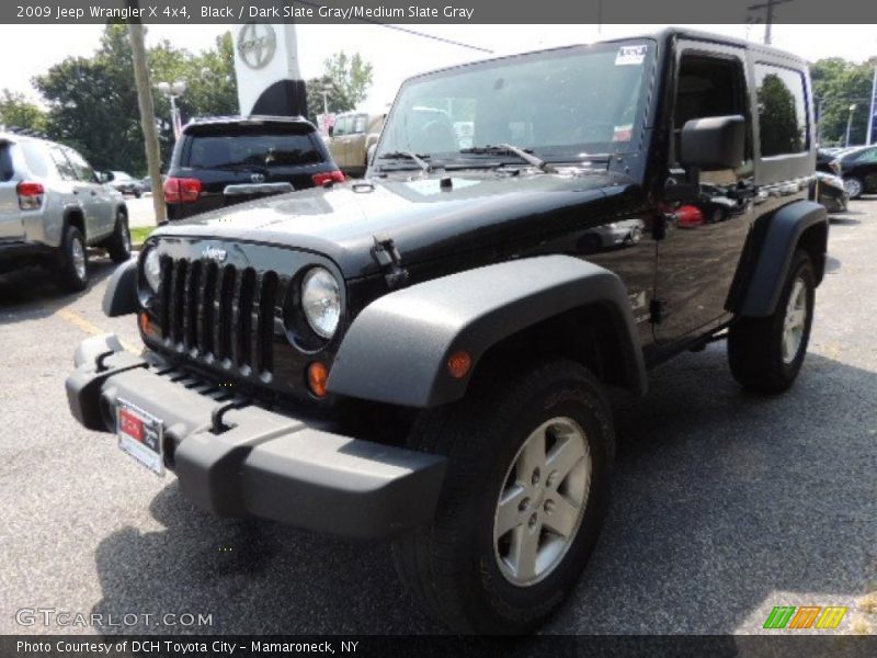 Black / Dark Slate Gray/Medium Slate Gray 2009 Jeep Wrangler X 4x4