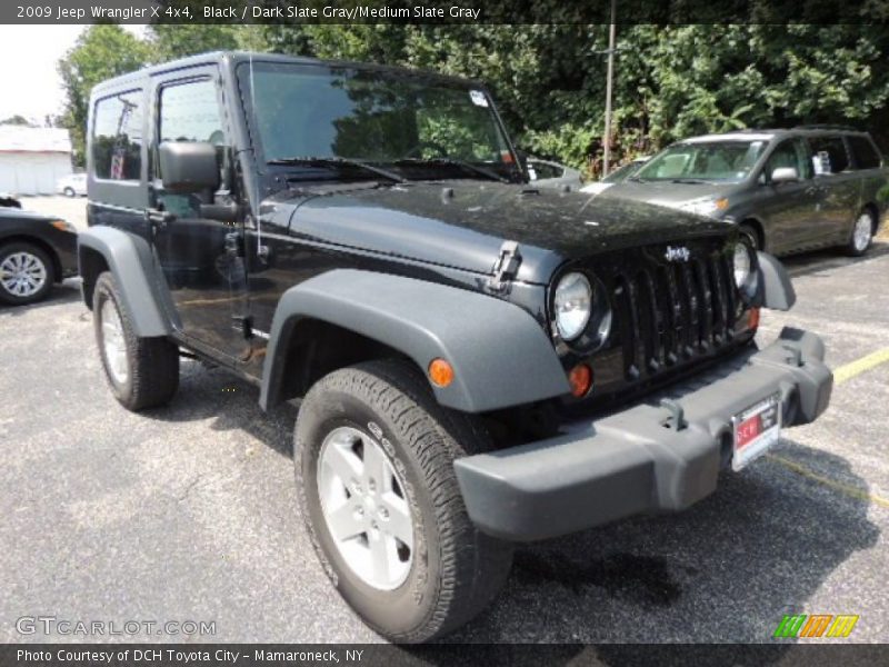 Black / Dark Slate Gray/Medium Slate Gray 2009 Jeep Wrangler X 4x4