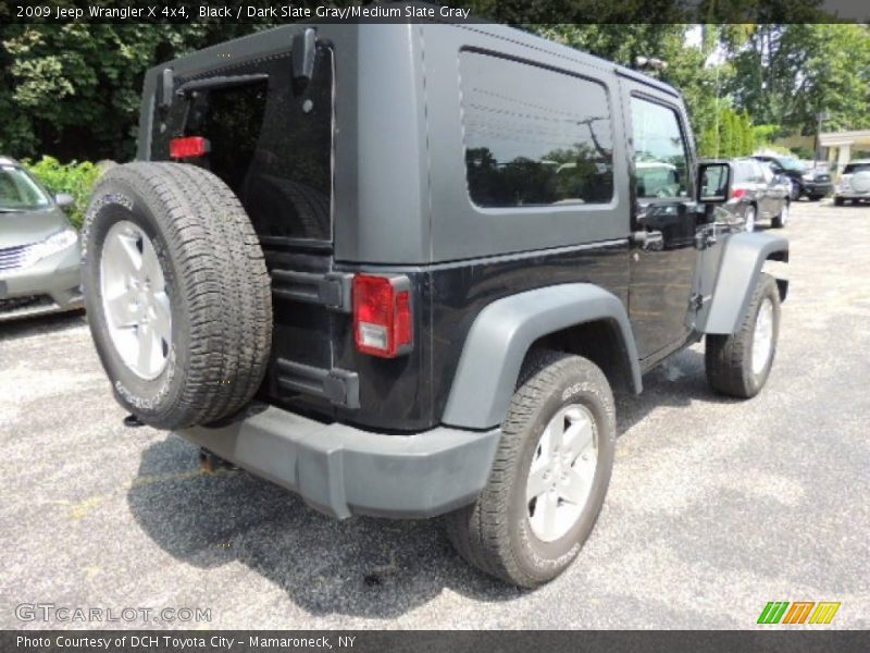 Black / Dark Slate Gray/Medium Slate Gray 2009 Jeep Wrangler X 4x4