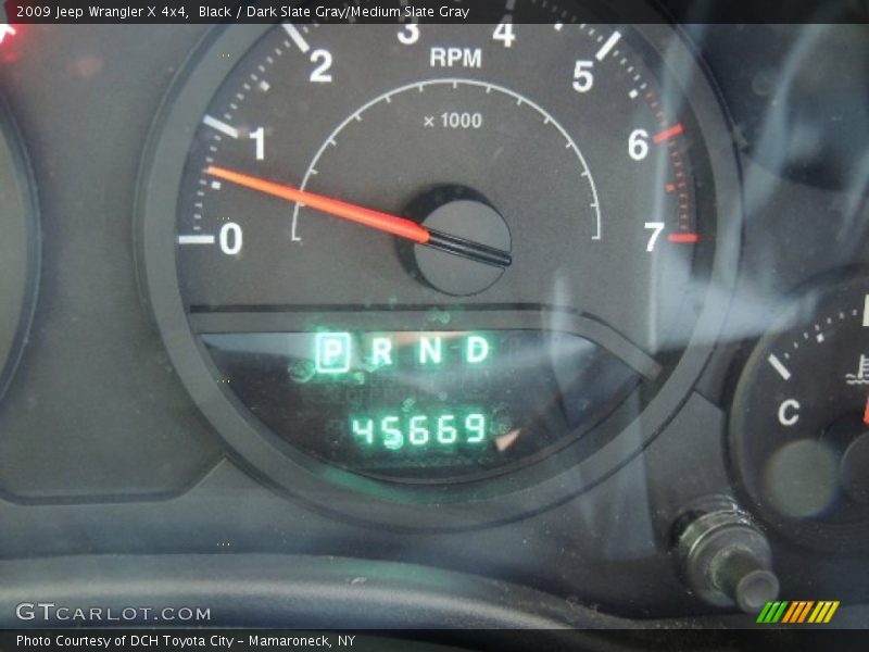 Black / Dark Slate Gray/Medium Slate Gray 2009 Jeep Wrangler X 4x4
