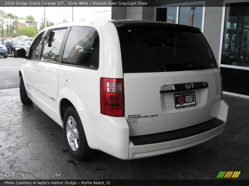 Stone White / Medium Slate Gray/Light Shale 2008 Dodge Grand Caravan SXT