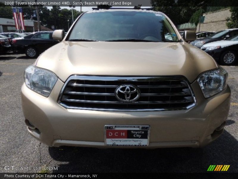 Sandy Beach Metallic / Sand Beige 2008 Toyota Highlander Limited 4WD