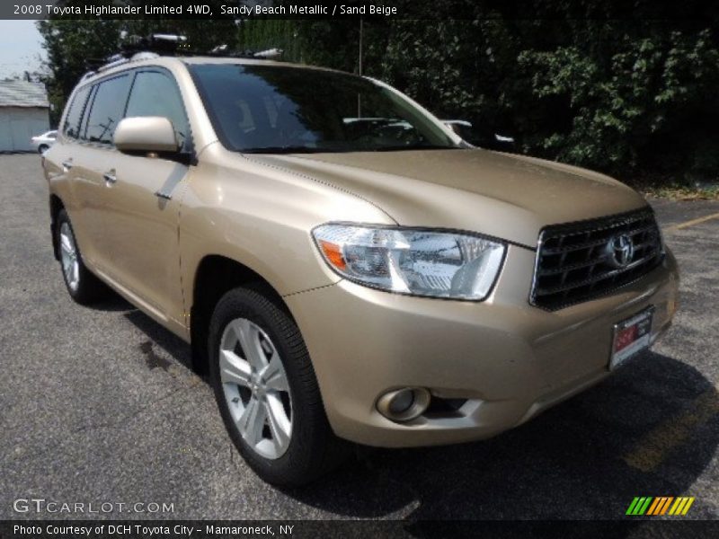 Sandy Beach Metallic / Sand Beige 2008 Toyota Highlander Limited 4WD