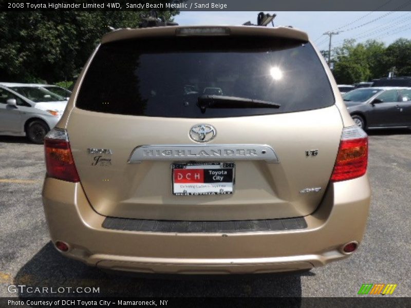 Sandy Beach Metallic / Sand Beige 2008 Toyota Highlander Limited 4WD