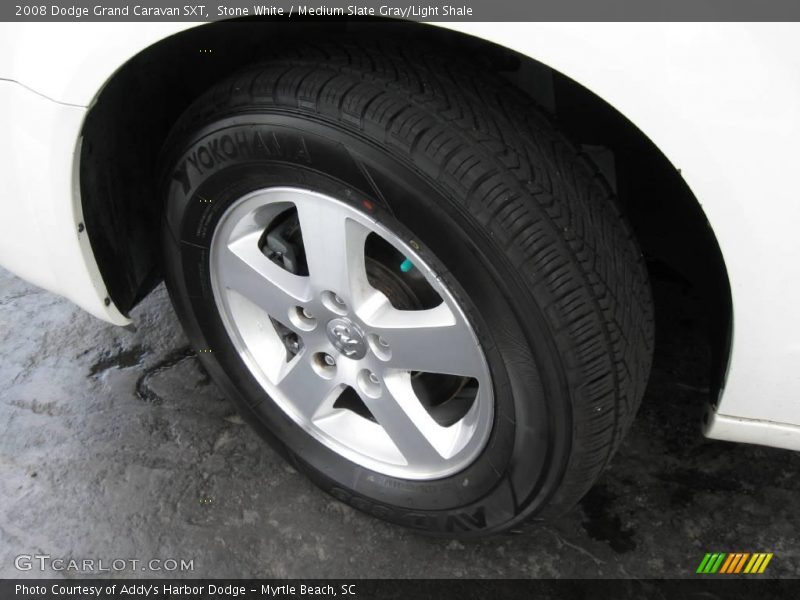 Stone White / Medium Slate Gray/Light Shale 2008 Dodge Grand Caravan SXT