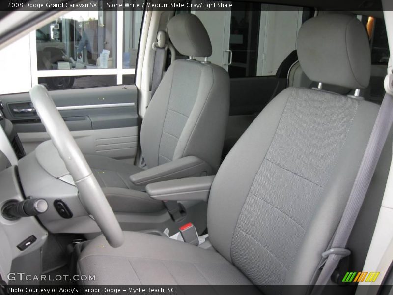 Stone White / Medium Slate Gray/Light Shale 2008 Dodge Grand Caravan SXT