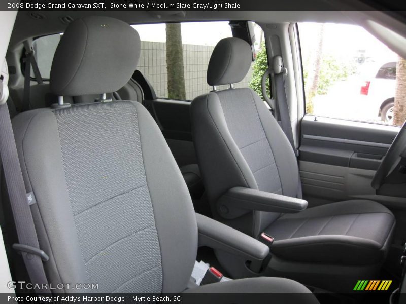 Stone White / Medium Slate Gray/Light Shale 2008 Dodge Grand Caravan SXT