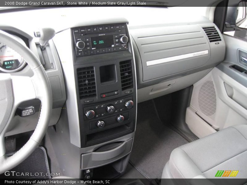 Stone White / Medium Slate Gray/Light Shale 2008 Dodge Grand Caravan SXT