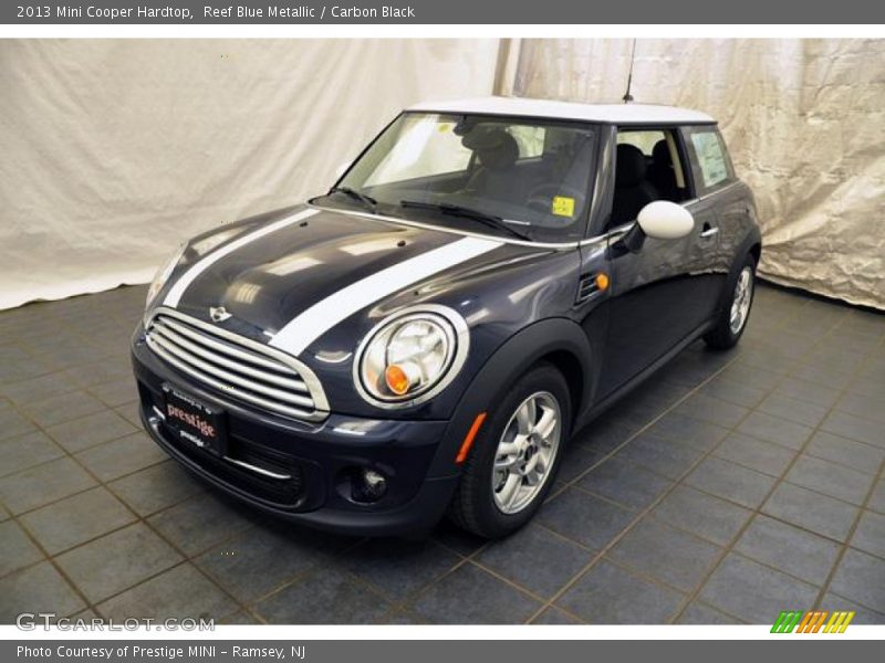 Reef Blue Metallic / Carbon Black 2013 Mini Cooper Hardtop