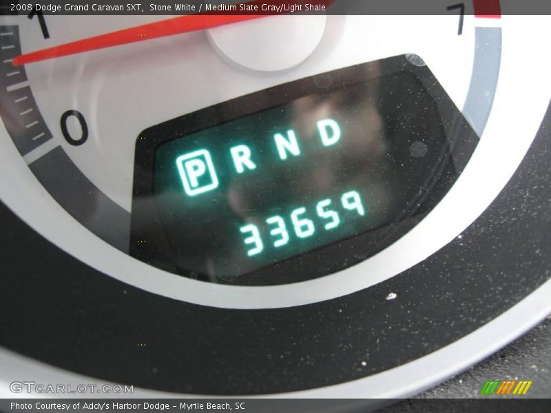 Stone White / Medium Slate Gray/Light Shale 2008 Dodge Grand Caravan SXT
