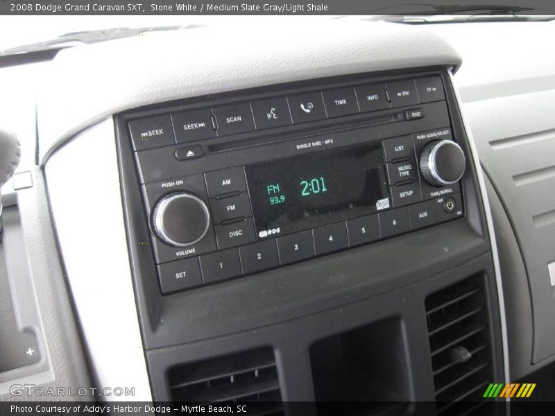 Stone White / Medium Slate Gray/Light Shale 2008 Dodge Grand Caravan SXT