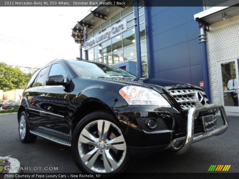 Obsidian Black Metallic / Black 2011 Mercedes-Benz ML 350 4Matic