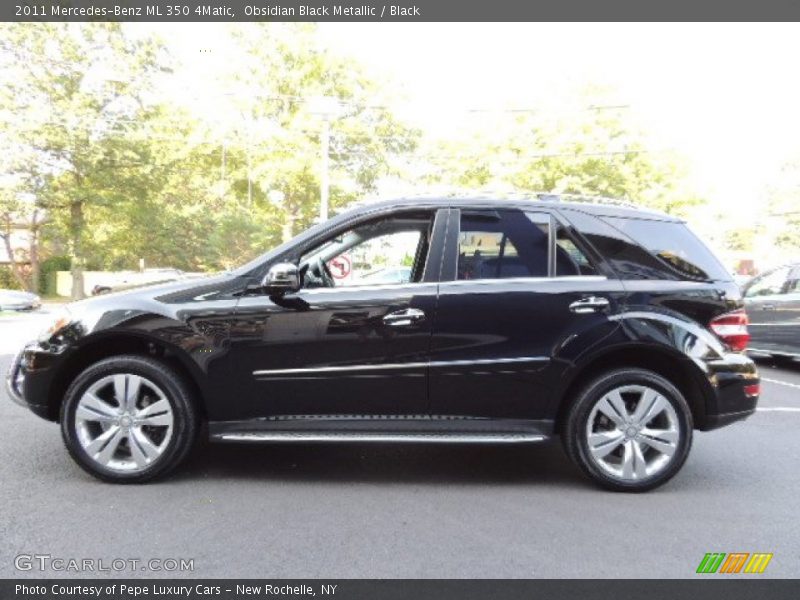 Obsidian Black Metallic / Black 2011 Mercedes-Benz ML 350 4Matic