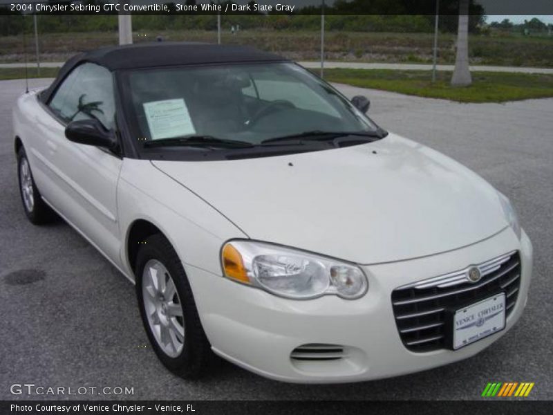 Stone White / Dark Slate Gray 2004 Chrysler Sebring GTC Convertible