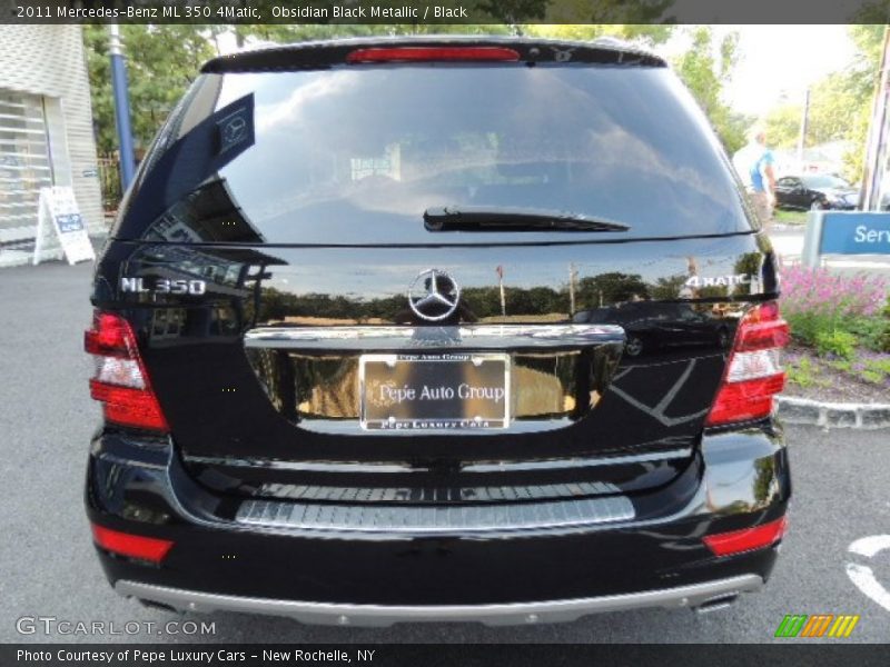 Obsidian Black Metallic / Black 2011 Mercedes-Benz ML 350 4Matic
