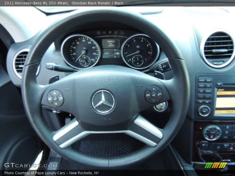 Obsidian Black Metallic / Black 2011 Mercedes-Benz ML 350 4Matic