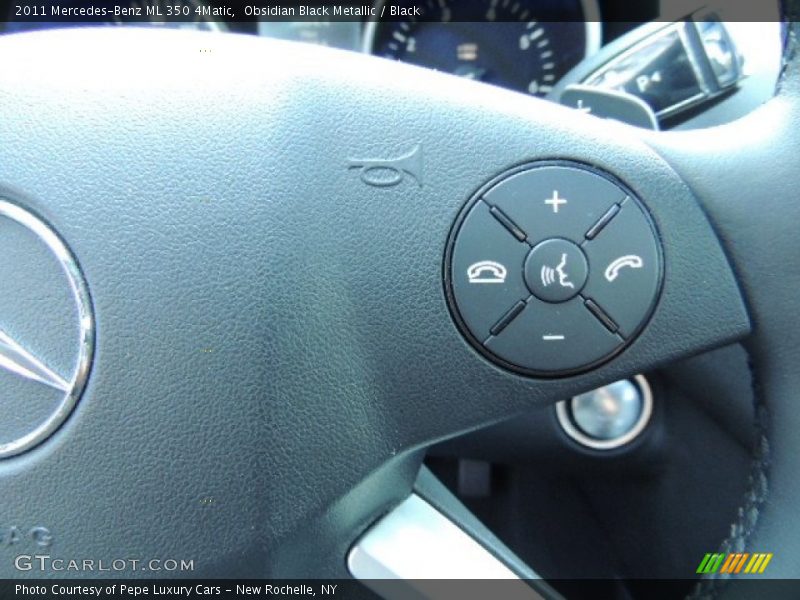 Obsidian Black Metallic / Black 2011 Mercedes-Benz ML 350 4Matic