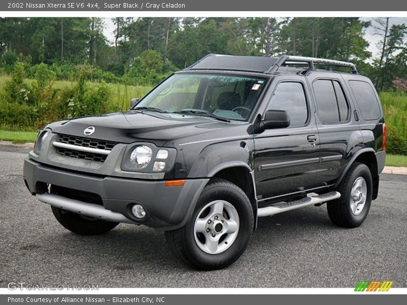 Super Black / Gray Celadon 2002 Nissan Xterra SE V6 4x4