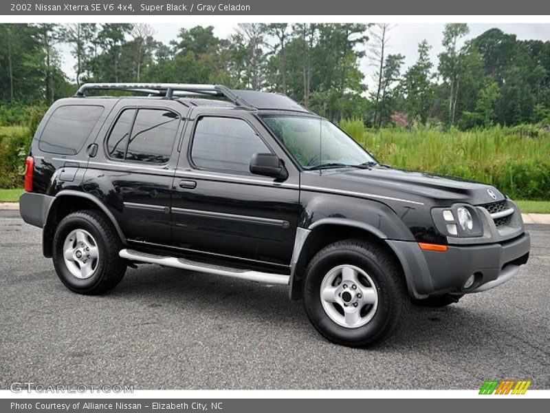 Super Black / Gray Celadon 2002 Nissan Xterra SE V6 4x4