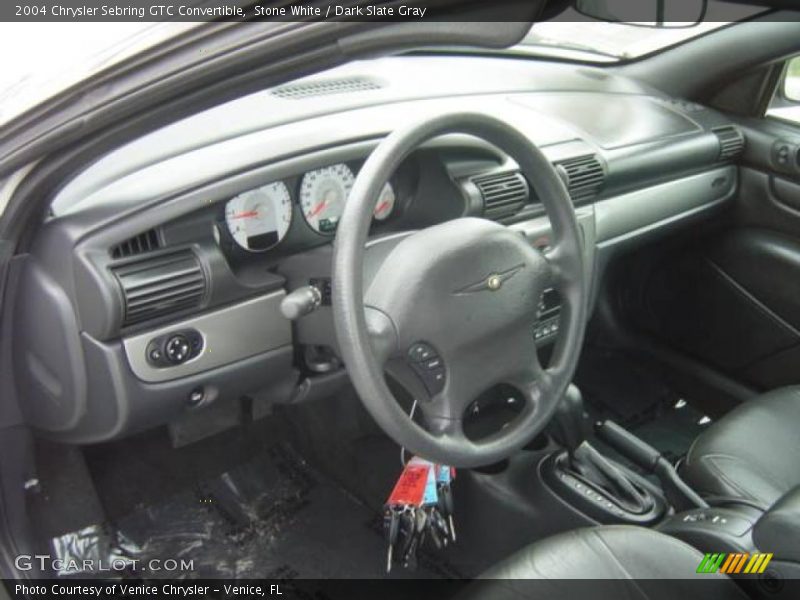 Stone White / Dark Slate Gray 2004 Chrysler Sebring GTC Convertible