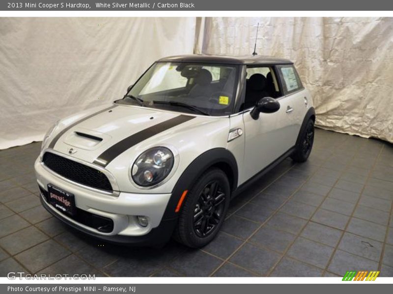 White Silver Metallic / Carbon Black 2013 Mini Cooper S Hardtop