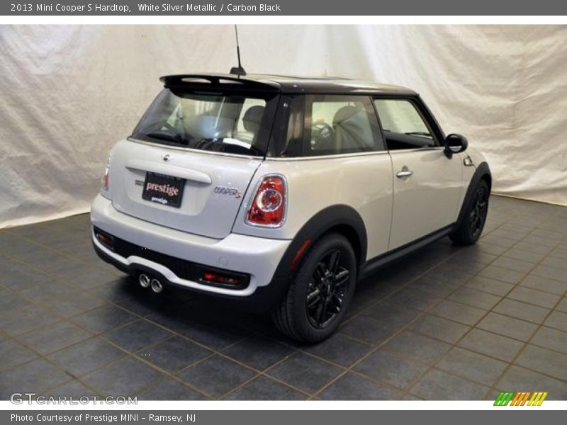 White Silver Metallic / Carbon Black 2013 Mini Cooper S Hardtop