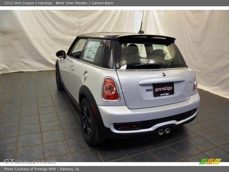White Silver Metallic / Carbon Black 2013 Mini Cooper S Hardtop