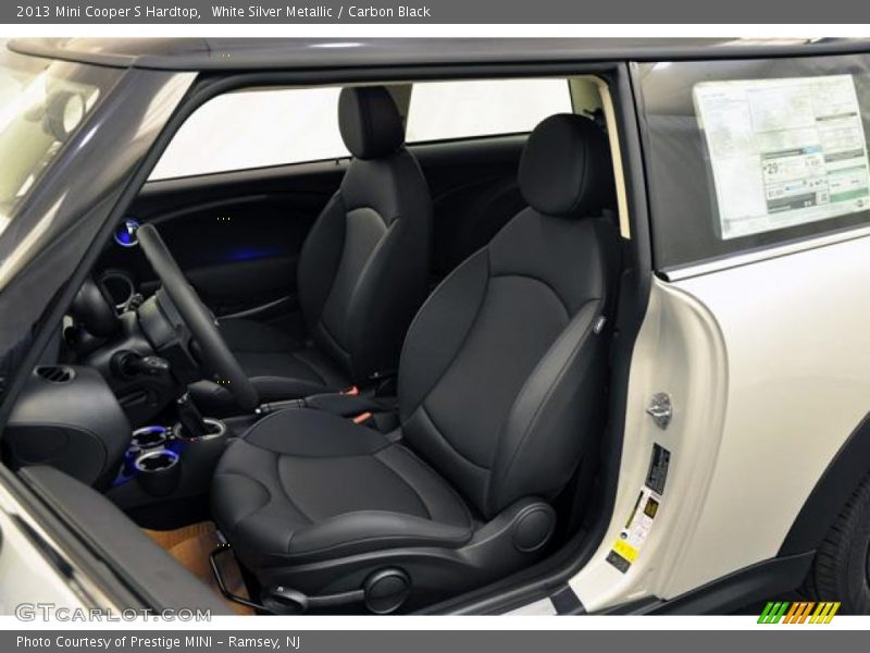 White Silver Metallic / Carbon Black 2013 Mini Cooper S Hardtop