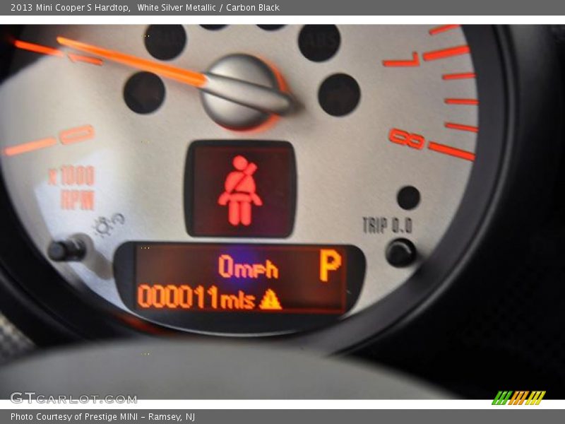 White Silver Metallic / Carbon Black 2013 Mini Cooper S Hardtop