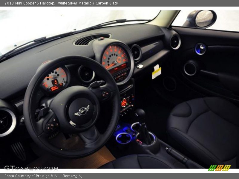White Silver Metallic / Carbon Black 2013 Mini Cooper S Hardtop