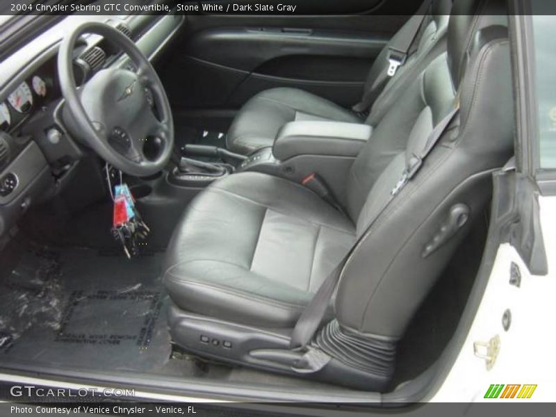 Stone White / Dark Slate Gray 2004 Chrysler Sebring GTC Convertible