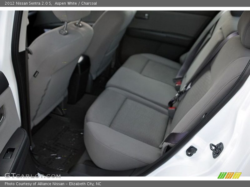 Aspen White / Charcoal 2012 Nissan Sentra 2.0 S