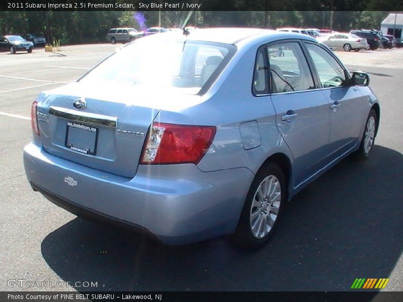 Sky Blue Pearl / Ivory 2011 Subaru Impreza 2.5i Premium Sedan