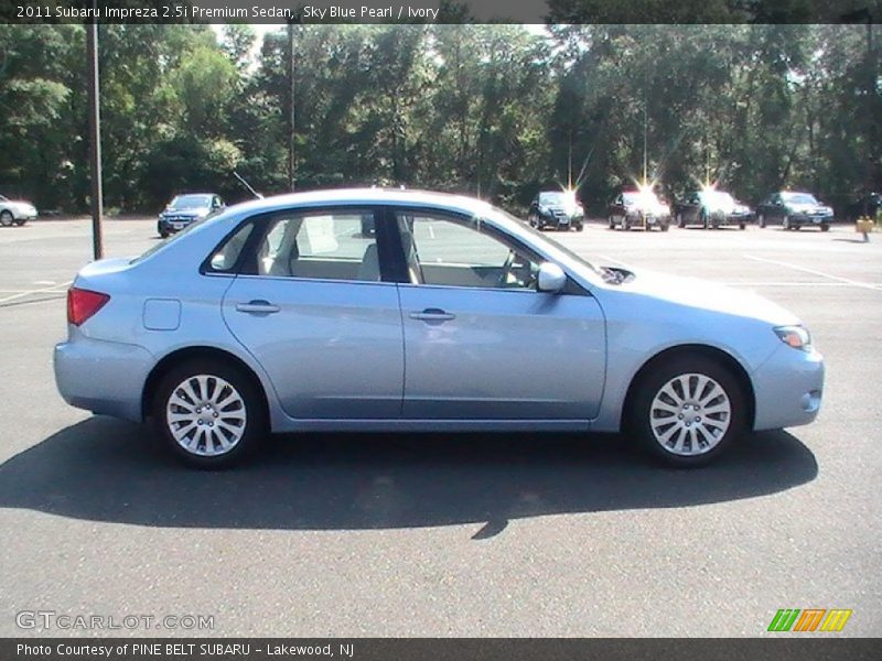 Sky Blue Pearl / Ivory 2011 Subaru Impreza 2.5i Premium Sedan