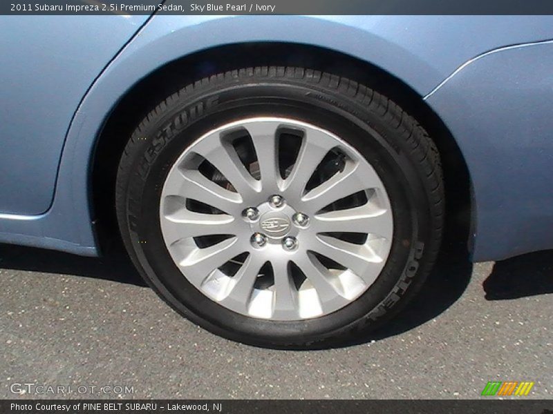 Sky Blue Pearl / Ivory 2011 Subaru Impreza 2.5i Premium Sedan