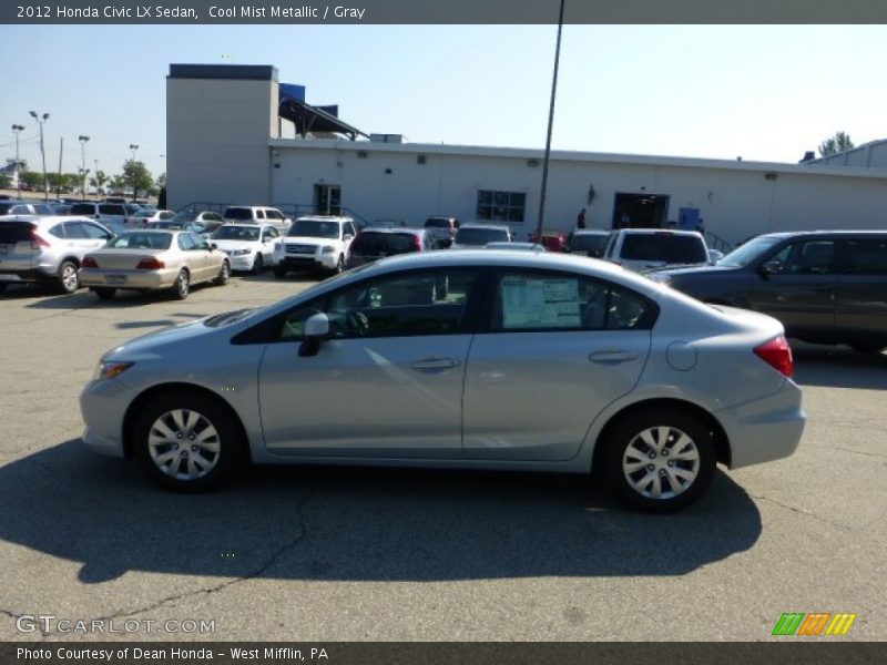 Cool Mist Metallic / Gray 2012 Honda Civic LX Sedan