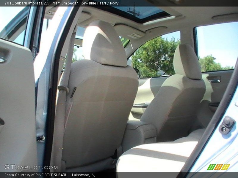 Sky Blue Pearl / Ivory 2011 Subaru Impreza 2.5i Premium Sedan