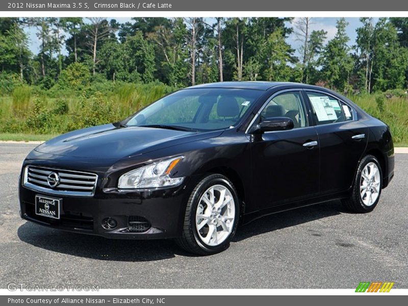 Crimson Black / Cafe Latte 2012 Nissan Maxima 3.5 S
